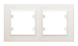 Рамка 2-м Karea горизонт. крем. Makel 56010702