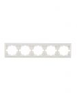 Рамка 5-м Mira горизонт. бел. LEZARD 701-0200-150