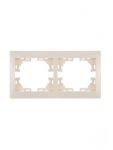 Рамка 2-м Mira горизонт. крем. LEZARD 701-0300-147