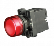 Лампа сигнальная в пластиковом корпусе LED 24В зеленая