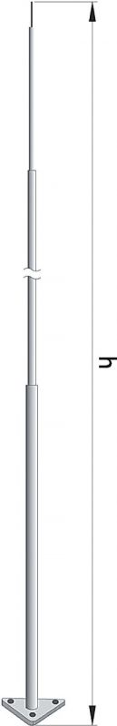 Мачта секционная для пассивного молниеприемника, 17 м