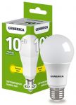 Лампа светодиодная A60 10Вт грушевидная 3000К E27 230В GENERICA LL-A60-10-230-30-E27-G